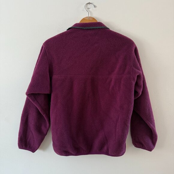 Patagonia Purple Fleece Snap T Pullover Sweater Sweatshirt Size Small - Picture 7 of 7